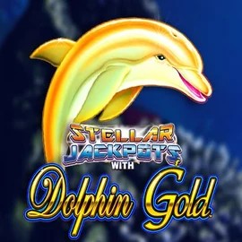 Dolphin Gold with Stellar Jackpots slot visual from Lightning Box Game available on sankra-casino.fr